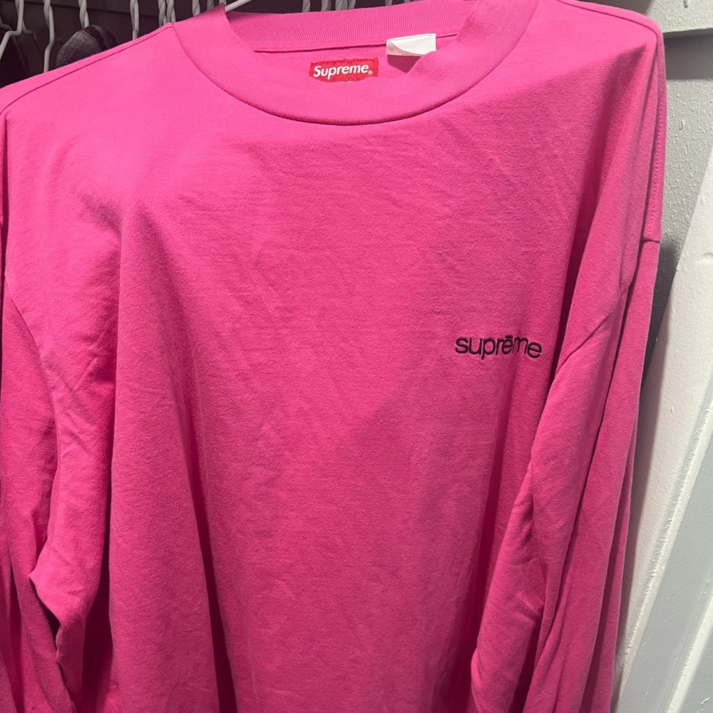 Supreme Pink Longsleeve Tee
